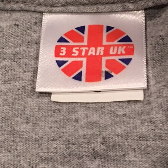 3 Star UK Gray TOUCH MY MONKEY T-Shirt NWOT - Picture 4 of 4